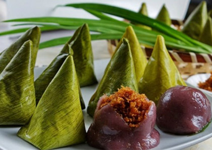 teknik membungkus dengan daun pisang detail 6